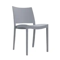 BONNO - Silla De Diseño Kiro Moderna Decorativa Cómoda Color Gris