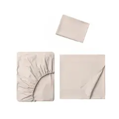 GENERICO - Juego De Sabanas Cama sencilla 500 Hilos Premium - pastell - beige