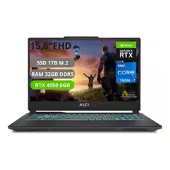 MSI - Portatil Cyborg 15 Intel Core I7 13620H Ssd 1TB Ram 32GB RTX 4050 6GB