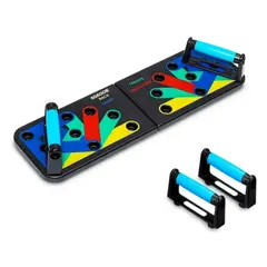 AMERICAN GENERICS - Combo Tabla Push Up Plegable + Bandas Entrenamiento en casa