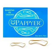 PAPPYER - Bandas elásticas de caucho ligas en caja x25 grs