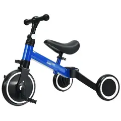 GENERICO - Triciclo 3 en 1 Impulso 4 Ruedas Azul