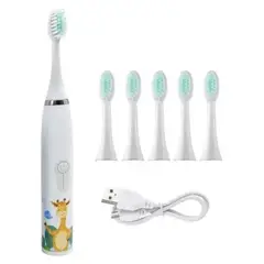 GENERICO - Cepillo dental electrico para niños blanco