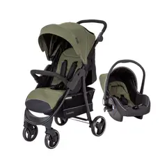 CARESTINO - Coche CITY TRAVEL V3 Accesorios VERDE MILITAR