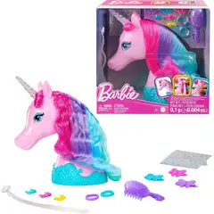 BARBIE - Set Cabeza De Peinado Unicornio Styling Heads