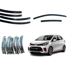 GENERICO - Tejas En Acrilico Deflectores Para Kia Picanto Ion