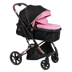 EBABY - Coche Para Bebe Moisés Cubre Pies Plegado Compacto Acolchado