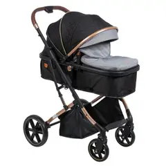 EBABY - Coche Para Bebe Moisés Cubre Pies Plegado Compacto Acolchado