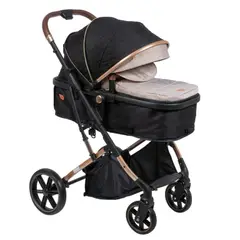 EBABY - Coche Para Bebe Moisés Cubre Pies Plegado Compacto Acolchado