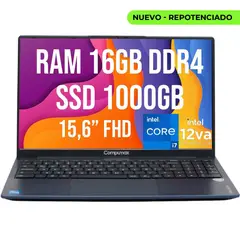 COMPUMAX - PORTATIL INTEL CORE I7 -12650H SSD 1TB RAM 16GB 15.6 FHD