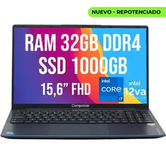 COMPUMAX - PORTATIL INTEL CORE I7-12650H SSD 1TB RAM 32GB 15.6 FHD
