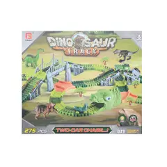 JUGUETELANDIA - Pista Tren Dinosaurio Pilas Caja