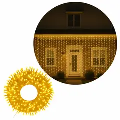 MULTIPLACE COLOMBIA - LUCES DE NAVIDAD LLUVIA USO EXTERIOR 3X3m 300 LED CALIDA