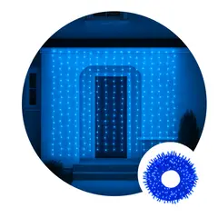 MULTIPLACE COLOMBIA - LUCES DE NAVIDAD LLUVIA USO EXTERIOR 3X3m 300 LED AZUL