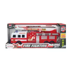 JUGUETELANDIA - Carro Bombero Fire Fighting Pilas Luz Y Sonido Caja