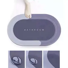 GENERAL - Tapete Antideslizante Baño Alfombra Ducha Anti Absorbente Morado