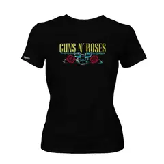 CREACIONES NU CROWN - Camiseta Dama Guns N Roses And Rock Metal Logo Original Nu Crown