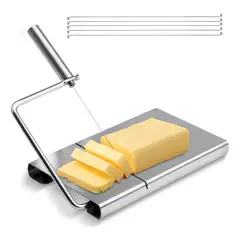 GENERICO - Cortador Rebanador Queso Jamones En Acero +5 Repuestos