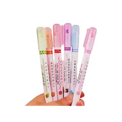 AMERICAN GENERICS - Juego de 6 marcadores de diferentes colores, 6 líneas finas de diferentes formas curvas, para tomar notas