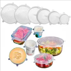 GRUPO B - Tapas Elásticas de Silicona Para Topers Lavables