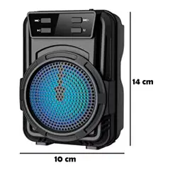 GENERICO - Mini Parlante Bluetooth Portátil Alta Calidad De Sonido Luces Led