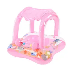 MUNDO BEBE - FLOTADOR BEBE NIÑA CON TECHO SONAJERO