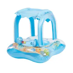 MUNDO BEBE - FLOTADOR BEBE NIÑO CON TECHO SONAJERO