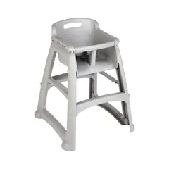 RUBBERMAID - Silla Comedor Bebe Restaurante Sin Ruedas Gris