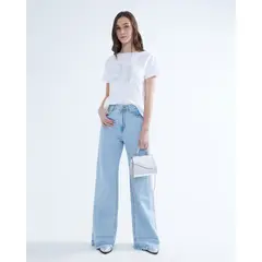 SEVEN SEVEN - Jean Para Mujer Wide-Leg Color Azul Medio Marca #28160849