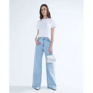 SEVEN SEVEN - Jean Para Mujer Wide-Leg Color Azul Medio Marca #28160849