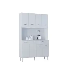 GENERICO - Alacena Para Cocina Cassia 8 Puertas 1 Cajon Blanca