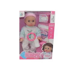 JUGUETELANDIA - Muñeco Funny Baby 4 Sonidos Caja