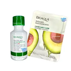 BIOAQUA - Suero de Acido Salicilico + Mascarilla en velo de aguacate-