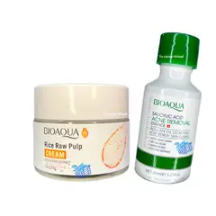 BIOAQUA - Suero de Acido Salicilico + Crema de Arroz