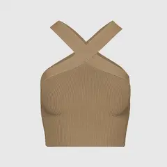 VANN - Top Para Mujer Halter Crop Top