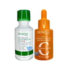 BIOAQUA - Suero de Acido Salicilico + Serum Vitamina C – 30 Ml