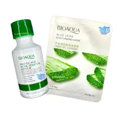 BIOAQUA - Suero de Acido Salicilico + Mascarilla velo Facial Aloe Vera