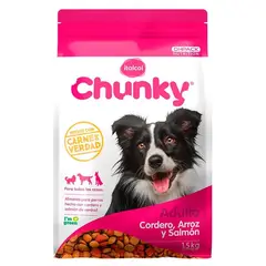 CHUNKY - Perros Adultos Cordero Arroz Y Salmon 1.5 kg