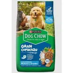 DOG CHOW - Perros Cachorro Medianos Grandes 22.7 kg