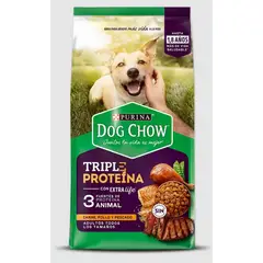 DOG CHOW - Triple Proteina Adultos 8 kg