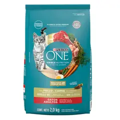 PURINA - One Gatos Adultos Pollo Carne 2 kg