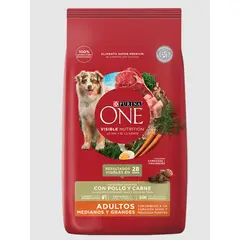 PURINA - One Perros Adultos Medianos Grandes Pollo Carne 2 kg