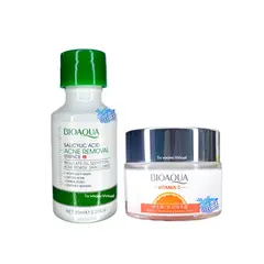 BIOAQUA - Suero de Acido Salicilico + crema Facial Vitamina C