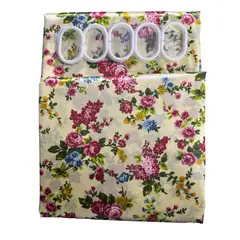 GENERICO - Cortina de Baño Tela 170x180CM Floral