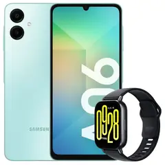 SAMSUNG - Celular Galaxy A06 128GB /4GB Verde + Watch 5 Active Blk