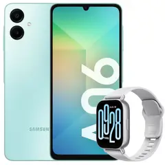 SAMSUNG - Celular Galaxy A06 128GB /4GB Verde + Watch 5 Active Slv