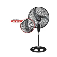 ALTEZZA - Ventilador Basic Pedestal 18 Pulgadas 3 Aspas Negro AWF-BPG18PG