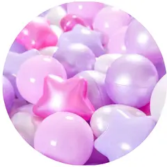 IKSA - Pelotas Piscina Con Figuras Estrella Corazon Pack X200