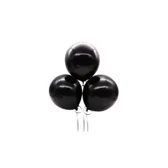 INFANTILES CAJUROMIX - Paquete X50 Unid De Globos Latex R12 Mate Color Negro