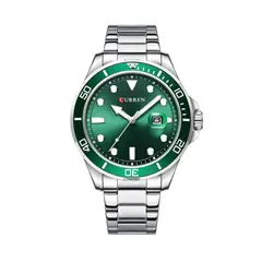 CURREN - Reloj Análogo Original KREd17190719 para Hombre Acero Color Plata
